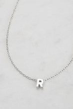 Load image into Gallery viewer, Letter Necklace Silver
