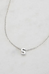 Letter Necklace Silver