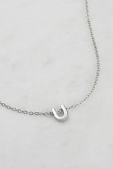 Letter Necklace Silver