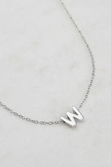 Letter Necklace Silver