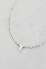 Letter Necklace Silver