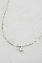 Load image into Gallery viewer, Letter Necklace Silver
