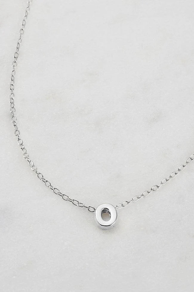 Letter Necklace Silver