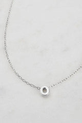 Letter Necklace Silver