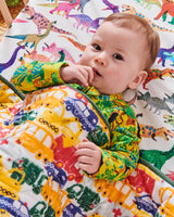 Jungle Boogie Organic Long Sleeve Zip Romper