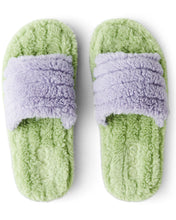 Load image into Gallery viewer, Mint Gelato Quilted Sherpa Adult Slippers
