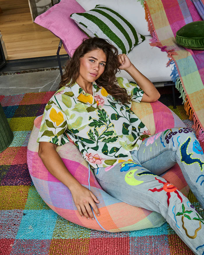 Wander Adult Organic Cotton Short Sleeve Shirt & Short Pyjama Set