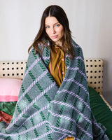 The Alpine Violet Check Blanket