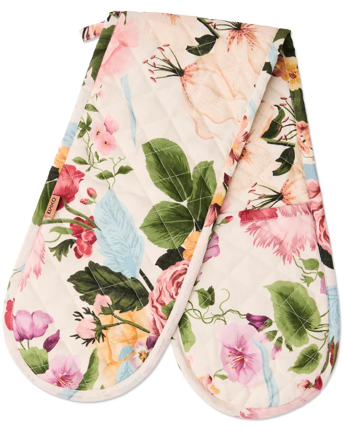 Belle Floral Double Oven Mitts