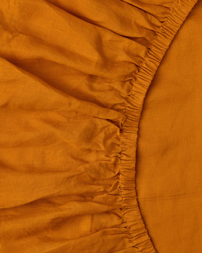 Marmalade Linen Fitted Sheet
