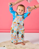 Cheer Up Baby Organic Cotton Quilted Fleece Overalls
