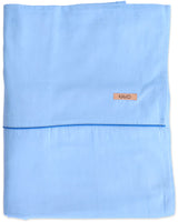Glow In Blue Bird Bamboo Cotton Flat Sheet - Queen