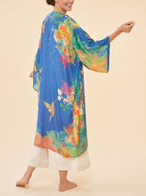 Load image into Gallery viewer, Hummingbird Kimono Gown in Denim
