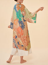 Load image into Gallery viewer, 70s Kaleidoscope Floral Kimono Gown in Coconut

