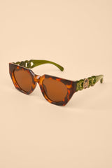 Zelia Luxe Sunglassses - Tortoiseshell/Olive