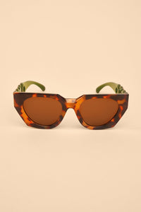 Zelia Luxe Sunglassses - Tortoiseshell/Olive