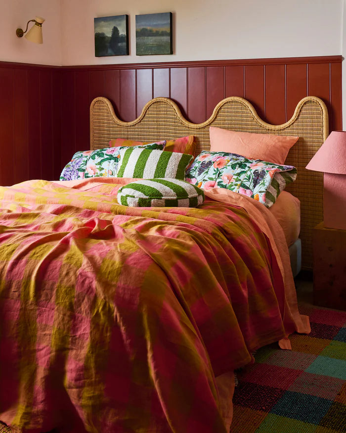 Spring In The Air Reversible Linen Quilted Pillowcases