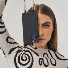 Load image into Gallery viewer, Le Café Noir Black Crossbody Phone Case
