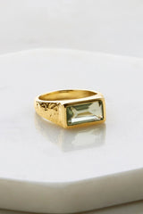 Annabelle Ring - Gold / Green Amethyst