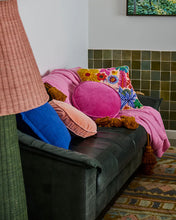 Load image into Gallery viewer, Pink Love Velvet Pea Cushion
