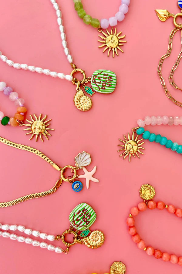 La Dolce Vita Charm Pearl Necklace