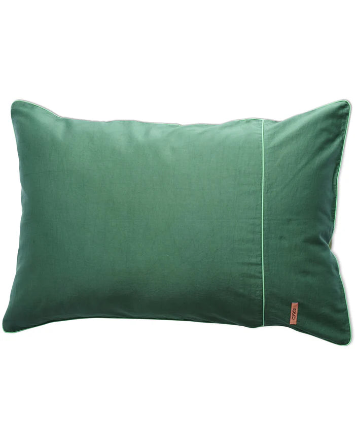 Glow In Green Bamboo Cotton Pillowcases - Set of 2
