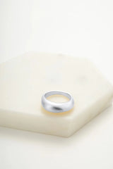 Steph Brushed Ring - Silver