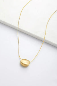 Steph Brushed Necklace - Gold