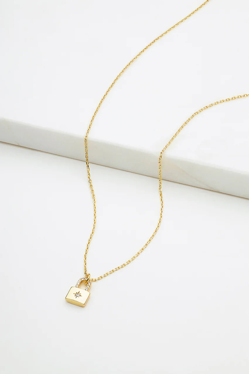 Locket Mini Necklace - Gold