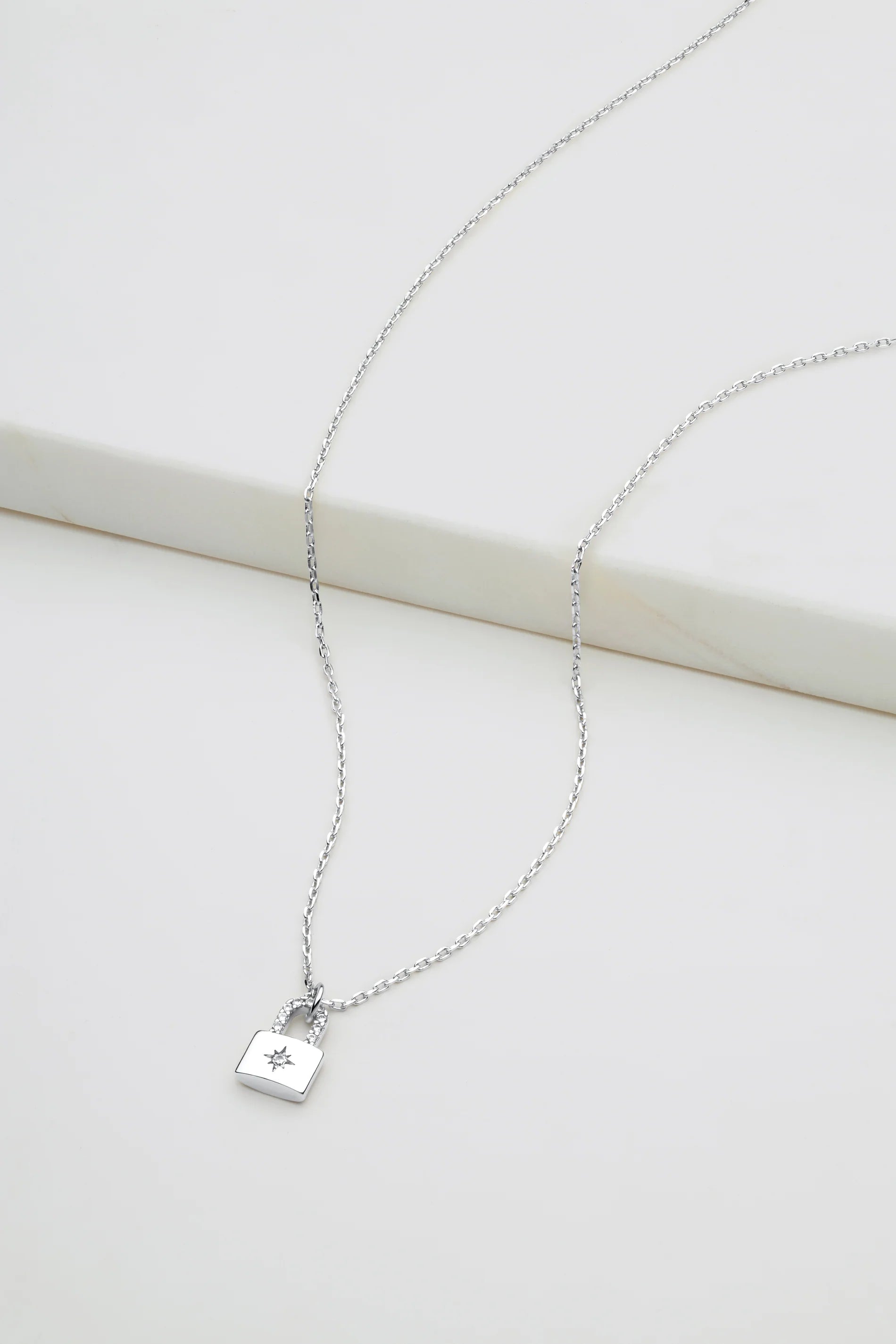 Locket Mini Necklace - Silver