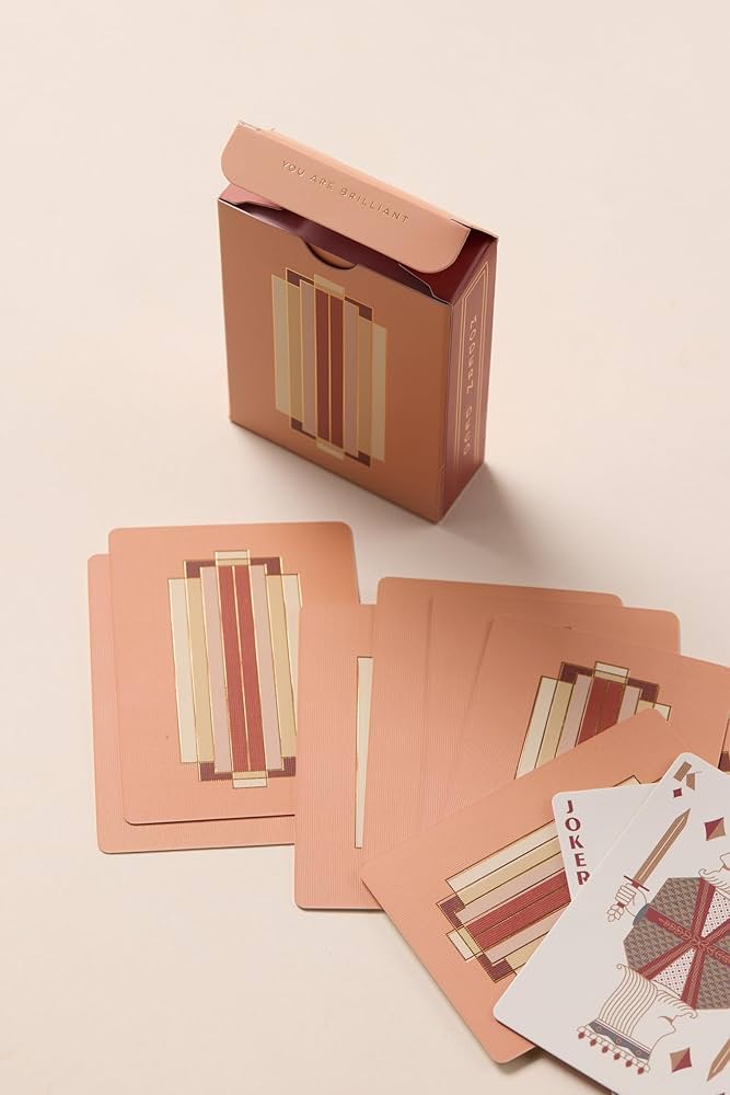 Terracotta Modern Deo Playing Cards