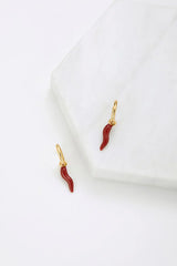 Red Chilli Earring - Gold