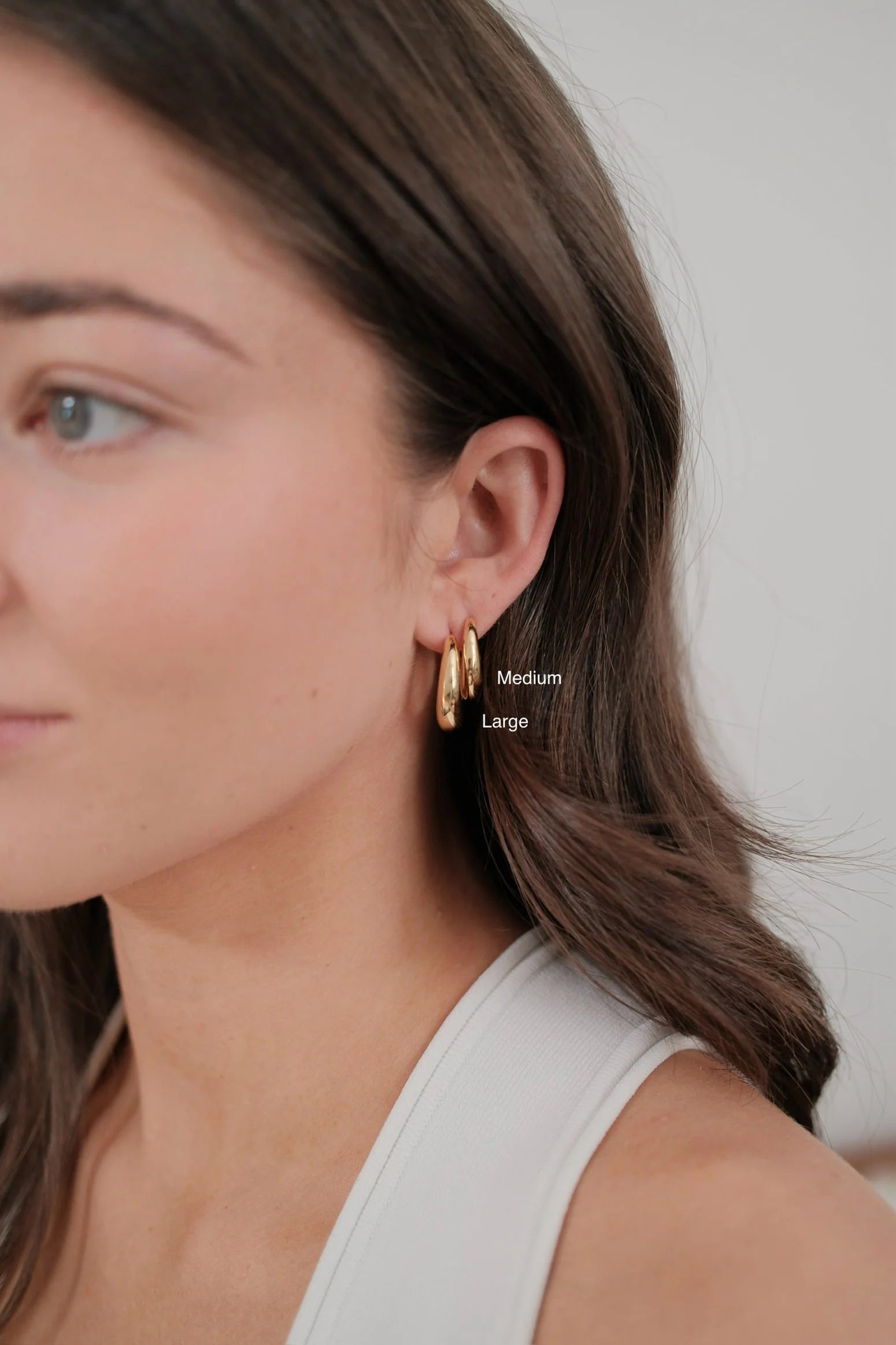 Cleo Hoop Medium - Gold