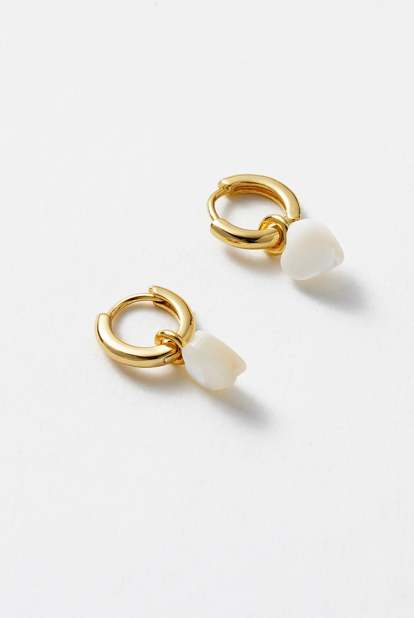 Sofia Hoop White/Gold