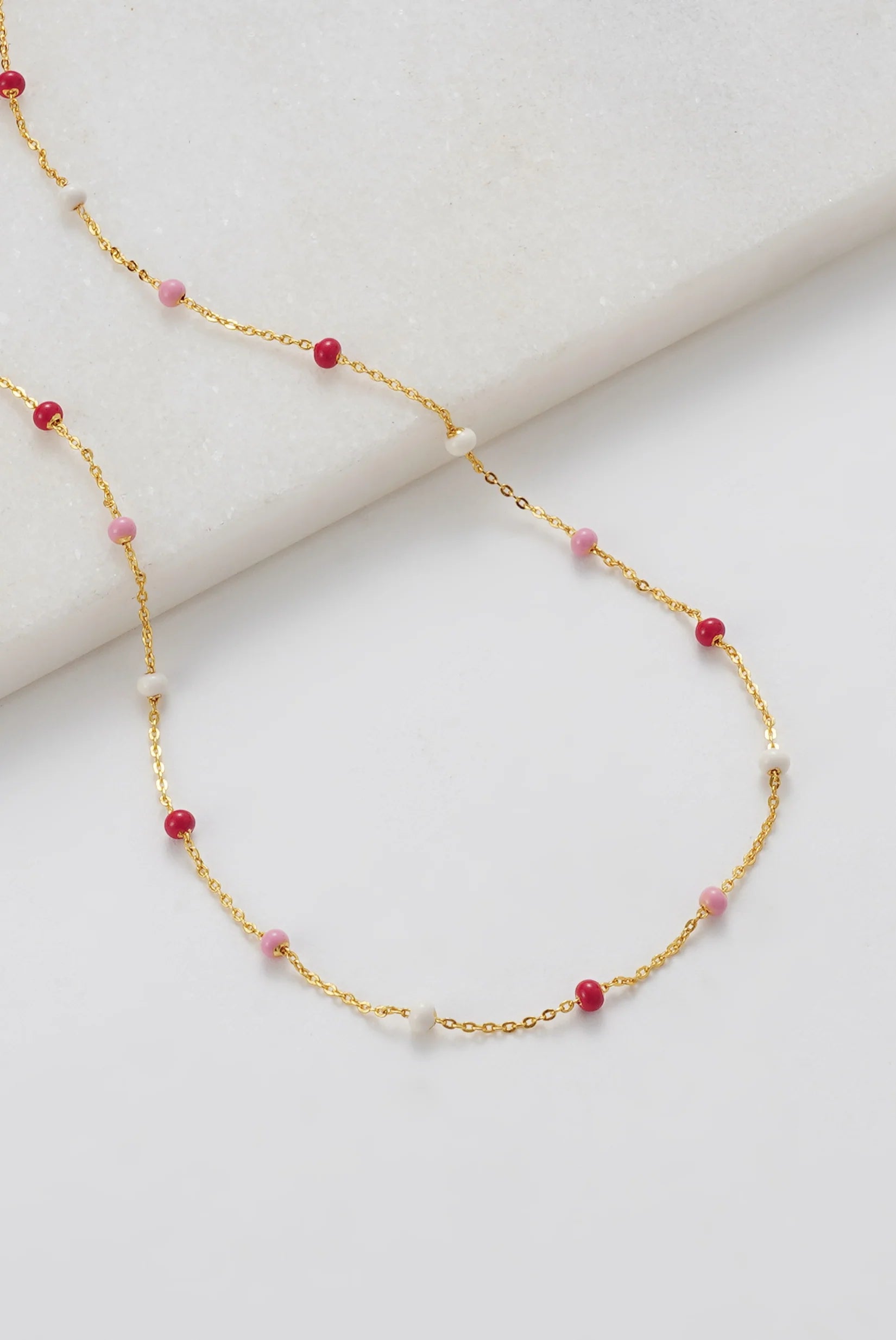 Charlotte Necklace - Pink