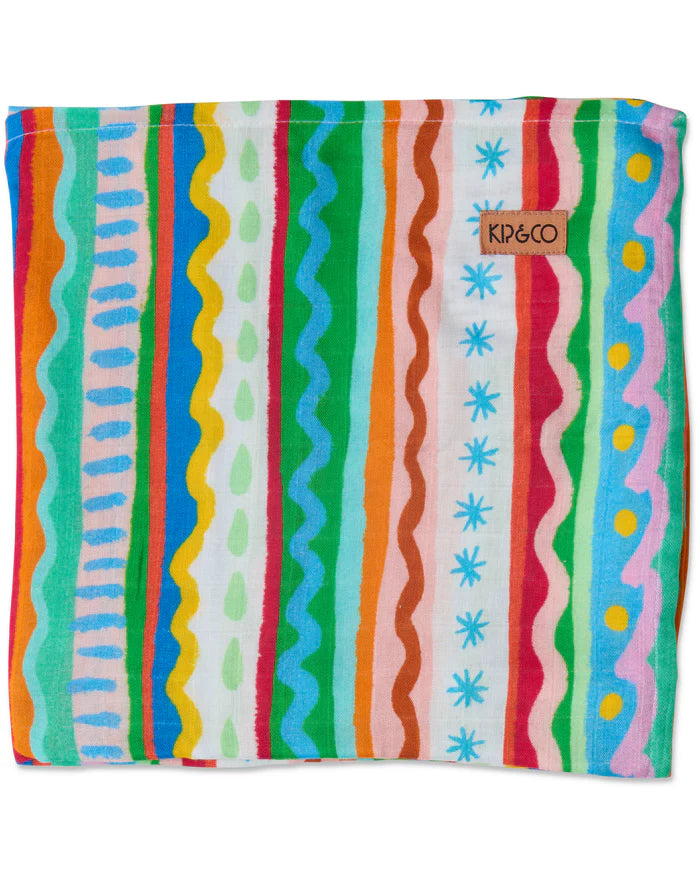 Beach Patterns Bamboo Swaddle