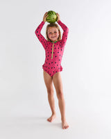 Melon Long Sleeve Bathers