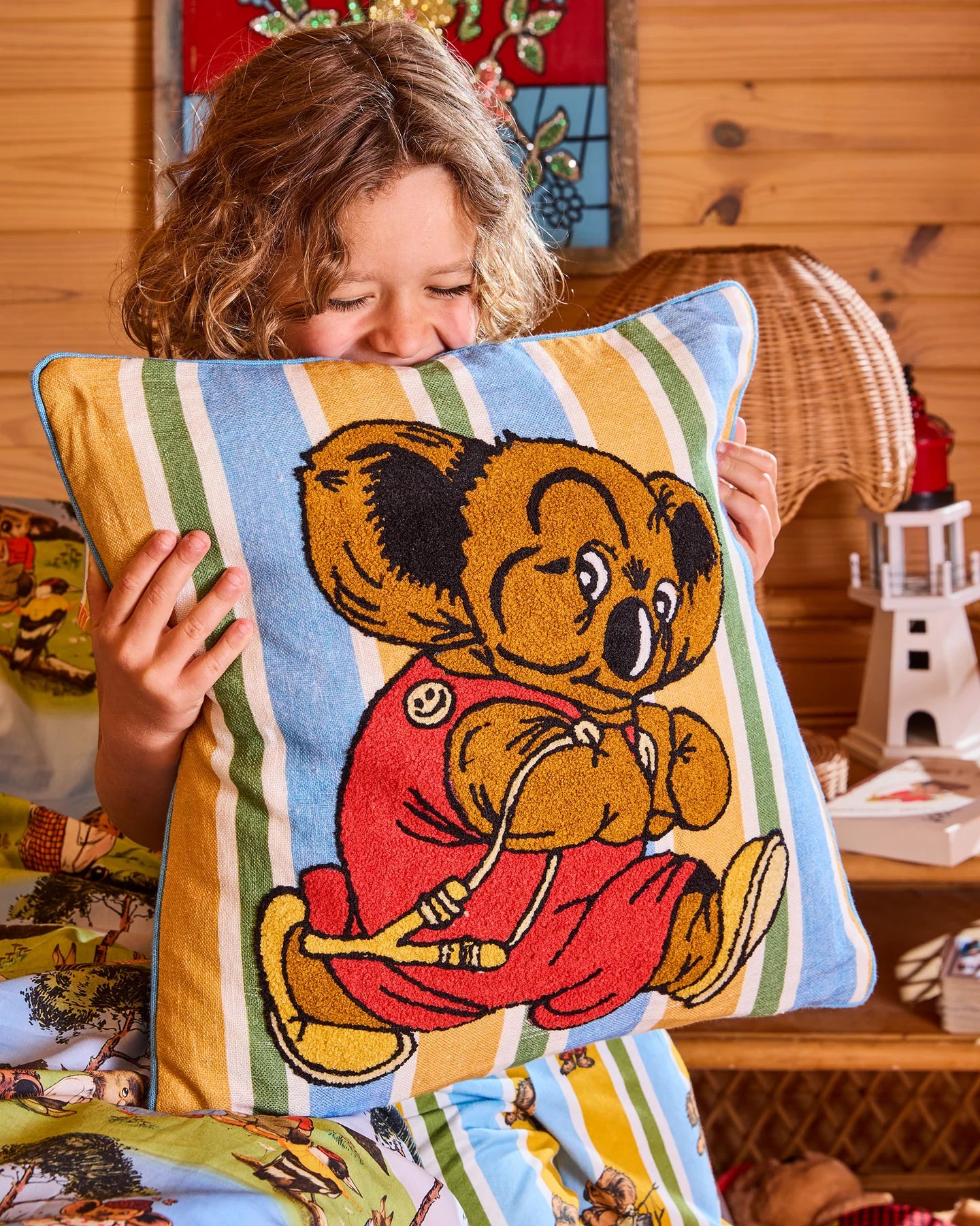 Kip&Co x Blinky Bill Blinky Embroidered Cushion