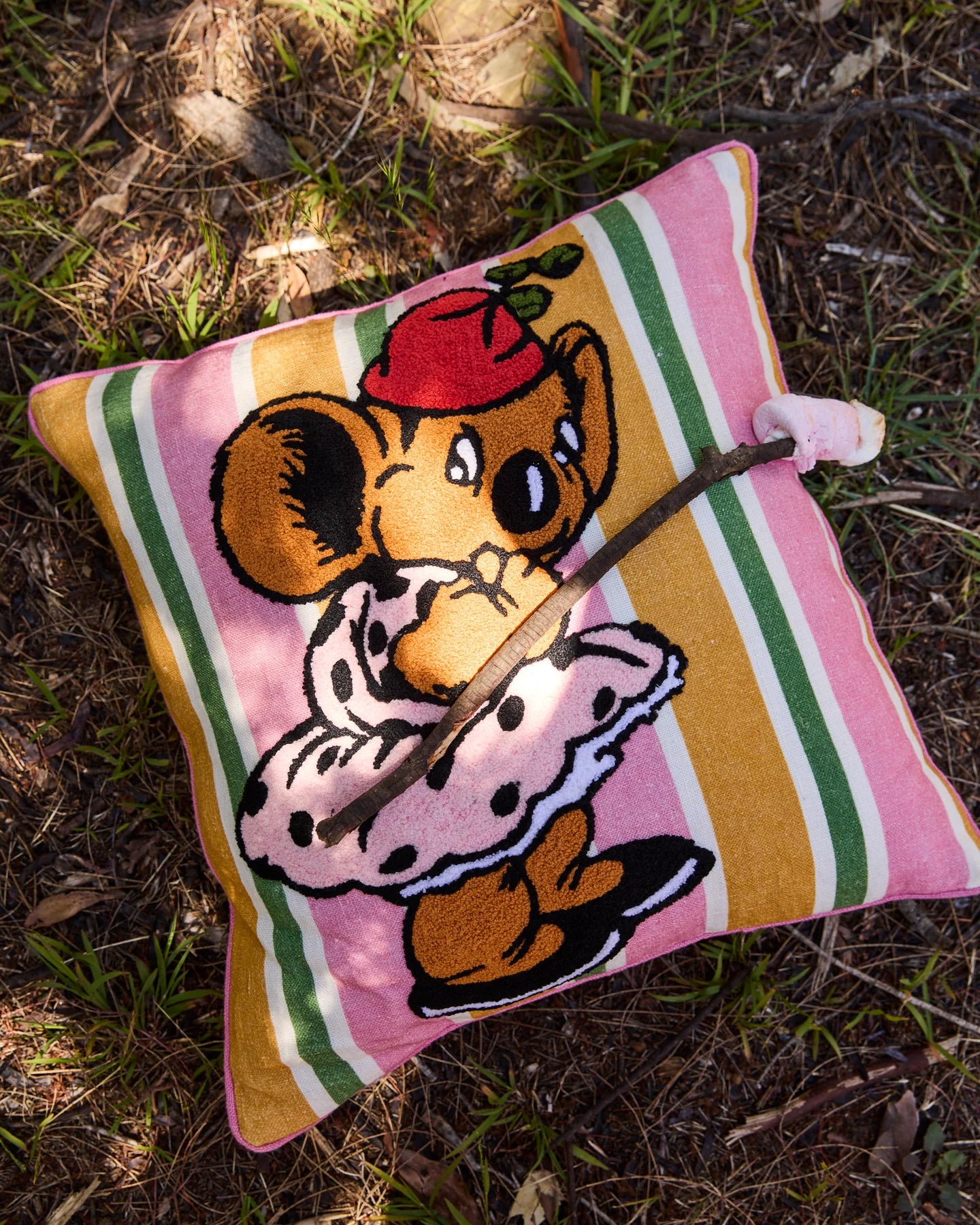 Kip&Co x Blinky Bill Nutsy Embroidered Cushion