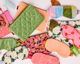 Polka Dot Pink Eco Satin Eye Mask