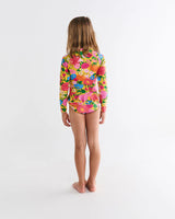 Follow The Sun Yellow Long Sleeve Bathers