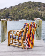 Load image into Gallery viewer, Casablanca Stripe Terry Beach Towel
