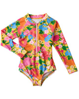 Follow The Sun Yellow Long Sleeve Bathers