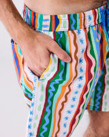 Beach Patterns Men's Boardies