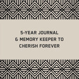 Charcoal Canvas One Line a Day: A Five-Year Memory Book