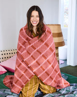 Creme Brulee Check Blanket