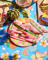 Flower Chain Embroidered Napkin Set
