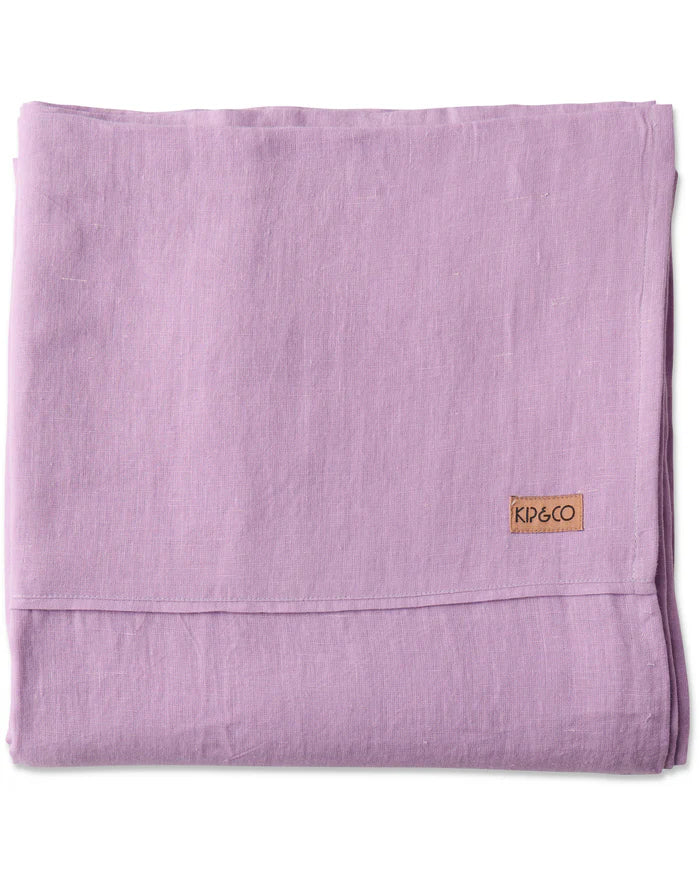 Wisteria Linen Flat Sheet