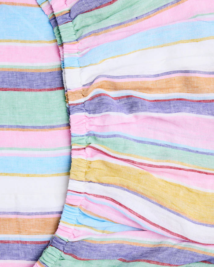 Tangier Days Linen Fitted Sheet