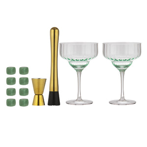 12pc Leila Margarita Glass Set